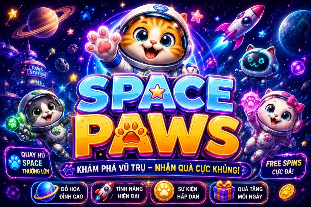 Những chú mèo phi hành gia đáng yêu trong không gian của ABC888 SPACE PAWS